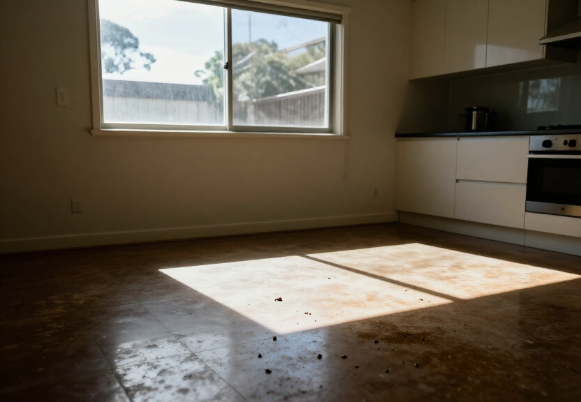Ant infestation in a Bondi kitchen before treatment
